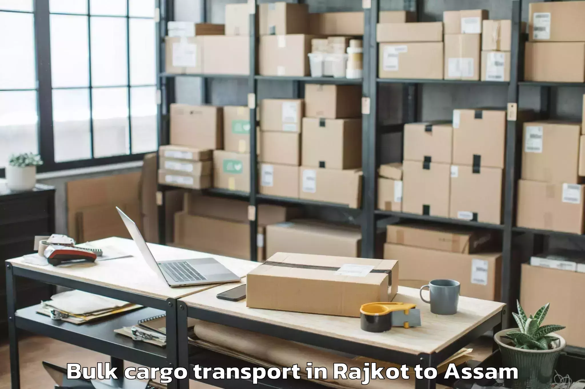 Expert Rajkot to Howraghat Bulk Cargo Transport